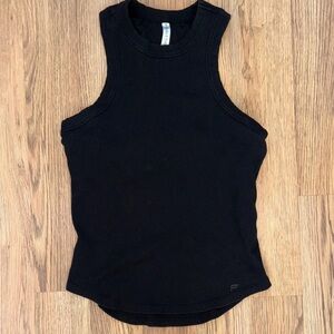 Fabletics Black Ribbed Tank Top